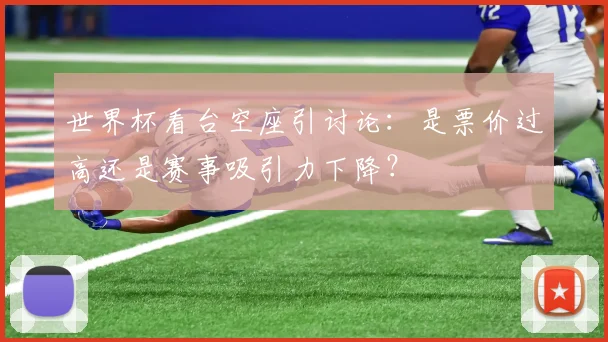 世界杯看台空座引讨论:是票价过高还是赛事吸引力下降?